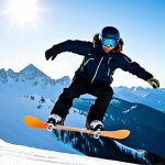 **

"A snowboarder, fully clothed in professional snowboarding gear (jacket, pants, gloves, helmet), executing an Ollie jump on a snowy slope. The background shows snow-covered mountains and a clear blue sky. Safe for work, appropriate content, professional action shot, perfect anatomy, natural proportions, dynamic pose, bright lighting, family-friendly."

**